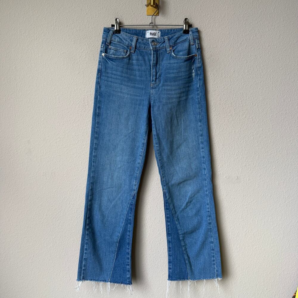 PAIGE Relaxed Colette Jeans in Lovey Shadow Inset Size 26 - Picture 2 of 6